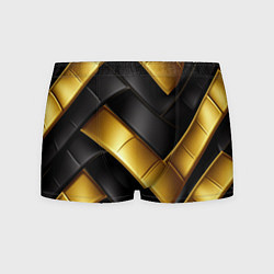 Трусы-боксеры мужские Gold black luxury, цвет: 3D-принт