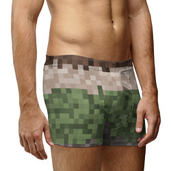 Трусы-боксеры мужские Пиксельная текстура, цвет: 3D-принт — фото 2