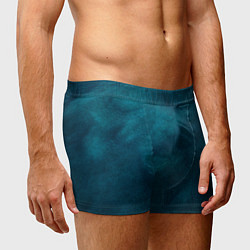 Трусы-боксеры мужские Синие туманные камешки, цвет: 3D-принт — фото 2