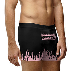 Трусы-боксеры мужские Blackpink - flames, цвет: 3D-принт — фото 2