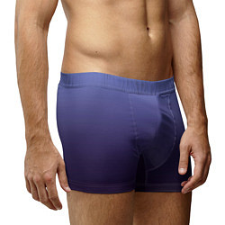 Трусы-боксеры мужские Градиент фиолетовый, цвет: 3D-принт — фото 2