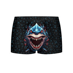 Трусы-боксеры мужские Evil shark, цвет: 3D-принт