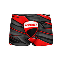 Трусы-боксеры мужские Ducati - red stripes, цвет: 3D-принт