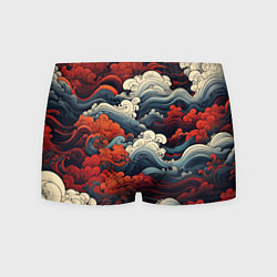 Трусы-боксеры мужские Японское море, цвет: 3D-принт