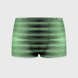 Трусы-боксеры мужские Зеленый полосатый градиент, цвет: 3D-принт