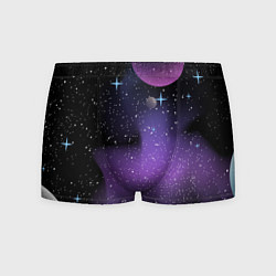 Трусы-боксеры мужские Фон космоса звёздное небо, цвет: 3D-принт