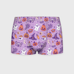 Трусы-боксеры мужские Halloween pattern арт, цвет: 3D-принт