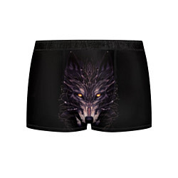 Трусы-боксеры мужские Волк в кромешной темноте, цвет: 3D-принт