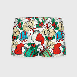Мужские трусы Узор с новогодними падарками