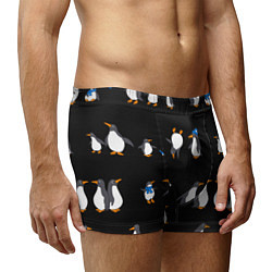 Трусы-боксеры мужские Веселая семья пингвинов, цвет: 3D-принт — фото 2