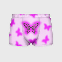 Трусы-боксеры мужские Y2K purple butterfly, цвет: 3D-принт