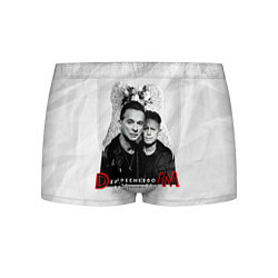 Трусы-боксеры мужские Depeche Mode - Dave Gahan and Martin Gore с венком, цвет: 3D-принт