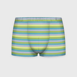 Мужские трусы Серый и лимонный полосатый