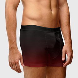Трусы-боксеры мужские Градиент от тёмного до тёмно красного, цвет: 3D-принт — фото 2