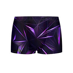 Трусы-боксеры мужские Фиолетовый хрусталь, цвет: 3D-принт