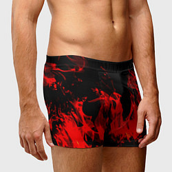 Трусы-боксеры мужские Красное пламя, цвет: 3D-принт — фото 2