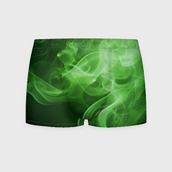Трусы-боксеры мужские Зеленый дым, цвет: 3D-принт
