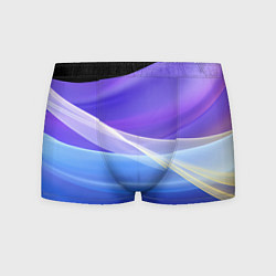 Трусы-боксеры мужские Фиолетовая и голубая абстракция, цвет: 3D-принт