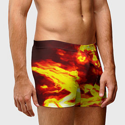 Трусы-боксеры мужские Огненное безумие, цвет: 3D-принт — фото 2
