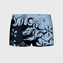 Мужские трусы Дракон со снежинками