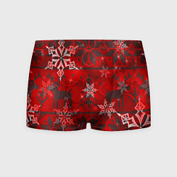 Мужские трусы Рождественские узоры снежинки