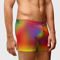 Трусы-боксеры мужские Цвета радуги радужный фон, цвет: 3D-принт — фото 2