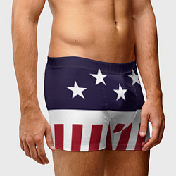 Трусы-боксеры мужские Флаг Америки, цвет: 3D-принт — фото 2