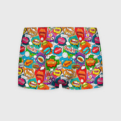 Мужские трусы Bang Boom Ouch pop art pattern