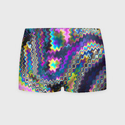 Трусы-боксеры мужские Неоновая волнистая рябь, цвет: 3D-принт