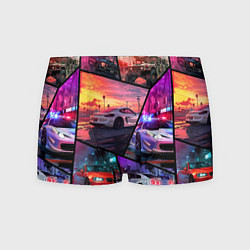Трусы-боксеры мужские GTA style cars, цвет: 3D-принт
