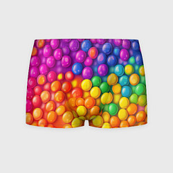 Трусы-боксеры мужские Разноцветные шарики, цвет: 3D-принт