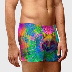 Трусы-боксеры мужские Цветная лиса, цвет: 3D-принт — фото 2