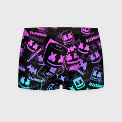 Мужские трусы Marshmello neon pattern