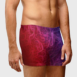 Трусы-боксеры мужские Вихревые узоры на градиенте, цвет: 3D-принт — фото 2