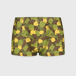 Трусы-боксеры мужские Кухонная посуда - камуфляж, цвет: 3D-принт