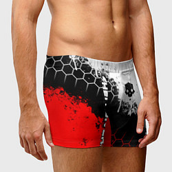Трусы-боксеры мужские Helldivers 2: Skull Logo, цвет: 3D-принт — фото 2