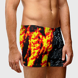 Трусы-боксеры мужские Текстура огня и воды, цвет: 3D-принт — фото 2