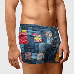 Трусы-боксеры мужские Значок адвоката на джинсах, цвет: 3D-принт — фото 2