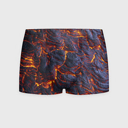 Трусы-боксеры мужские Вулканическая лава, цвет: 3D-принт