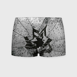 Трусы-боксеры мужские Грязное разбитое стекло в пятнах, цвет: 3D-принт