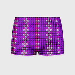 Трусы-боксеры мужские Фиолетовые плитки, цвет: 3D-принт