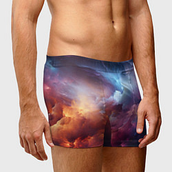 Трусы-боксеры мужские Облачный космос, цвет: 3D-принт — фото 2