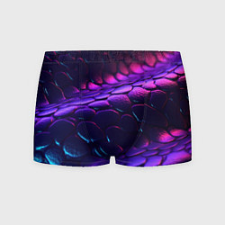 Трусы-боксеры мужские Фиолетовая абстрактная текстура неоновая, цвет: 3D-принт