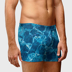 Трусы-боксеры мужские Текстура океана, цвет: 3D-принт — фото 2