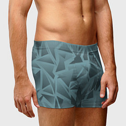 Трусы-боксеры мужские Абстракция разбитое стекло, цвет: 3D-принт — фото 2