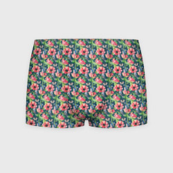 Мужские трусы Маки и синицы паттерн