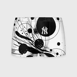 Трусы-боксеры мужские New York Yankees baseball team - abstraction, цвет: 3D-принт