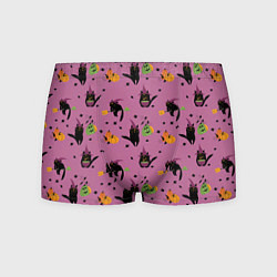 Мужские трусы Хэллоуин и кот ведьмы