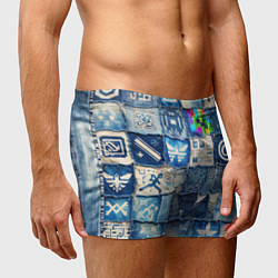 Трусы-боксеры мужские Пэчворк с игровыми значками, цвет: 3D-принт — фото 2