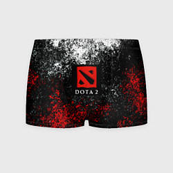 Трусы-боксеры мужские Dota 2 брызги красок, цвет: 3D-принт